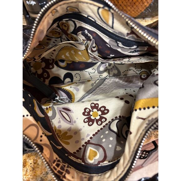 BRIGHTON - Quilted Black Patent Leather Hobo Shoulder Bag. Beautiful Condition! - Picture 14 of 15